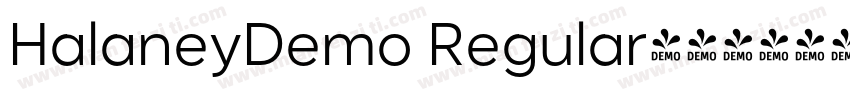 HalaneyDemo Regular字体转换